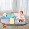 Baofuwish Soft Climb and Crawl Foam Playset 6 in 1,Childrens Foam Climbing Blocks,Soft Play Indoor Climb and Crawl Playground Area for Home - 3 of 4