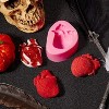 JDICTION 2 Pcs Halloween Silicone Heart Molds 3D Realistic Human Heart Gelatin Mold for Cake, Chocolate, Jelly, Pudding - 4 of 4