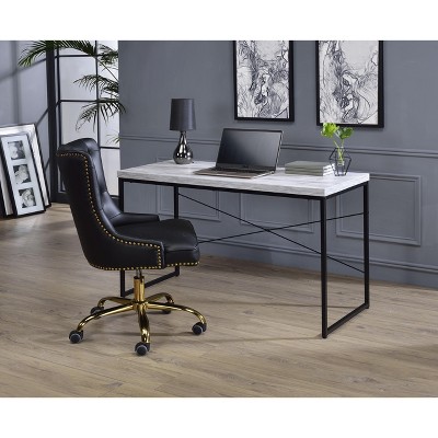 NicBex Home Office Desks 47" Morden Work Writing Desk Office Home Desks with Metal Legs for Study and Office