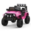 2-Seater Ride On Truck Car, 12V Electric Car for Kids Battery Powered Car w/Parent Remote Control, Safety Belt, Mp3 Player, Led Lights, Jeeps Car - 2 of 4