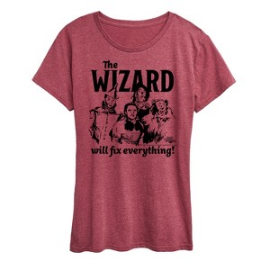 Women's - Wizard of Oz - The Wizard Will Fix Everything Short Sleeve Graphic T-Shirt - 1 of 4