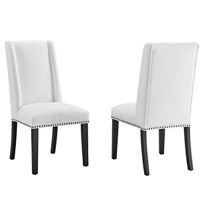 Modway Baron Dining Chair Fabric Set of 2