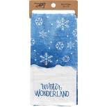Primitives By Kathy Decorative Towel Winter Wonderland  -  1 Decorative Towel 28.00 Inches -  100% Cotton Kitchen  -  111045  -  Cotton  -  Blue