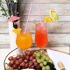 Juvale 300 Count Plastic Pink Disposable Drinking Straws for Baby Showers, Birthdays, Extra Long Size (10 In) - 2 of 4