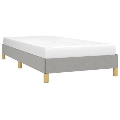 vidaXL Bed Frame - Twin XL Size, Simple and Durable Fabric Construction, Light Gray Color