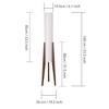 Angel Sar Modern Cylinder Floor Lamp, Wooden Tripod Floor Lamp with Adjustable Color Temperature, Fabric Shade for Living Room, Bedroom, Office - 4 of 4