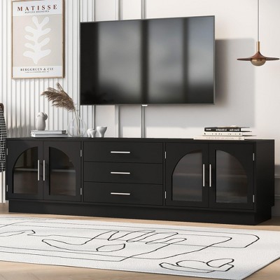 68.9'' Modern Minimalist TV Stand for up to 75", Entertainment Center Media Console Cabinet with Adjustable Shelves