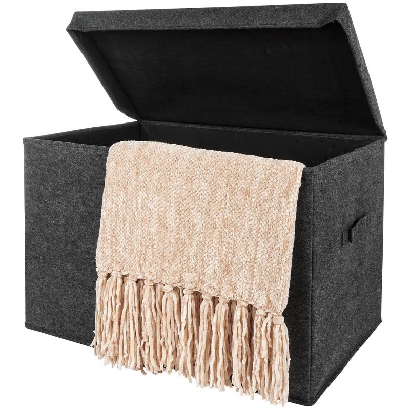 Sammy &#38; Lou Printed Felt Toy Chest - Charcoal Gray, 6 of 8