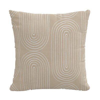 18"x18" Polyester Square Throw Pillow - Skyline Furniture