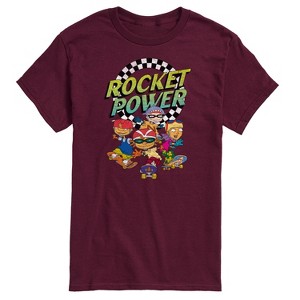 Men's - Nickelodeon - Rocket Power Retro Logo with Otto Regina Sam Maurice Short Sleeve Graphic T-Shirt - 1 of 4