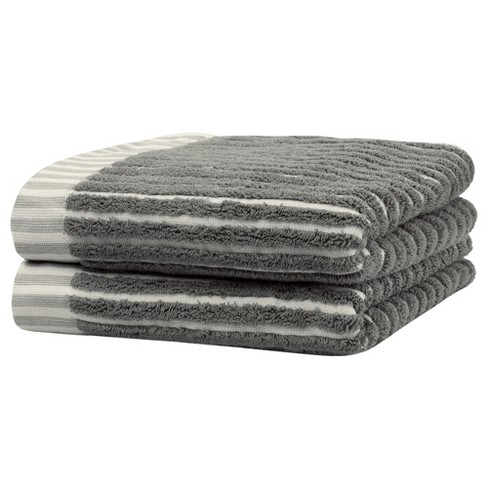 Unique Bargains Cotton Soft Absorbent Quick Drying Hand Towels Blue 2pk ...