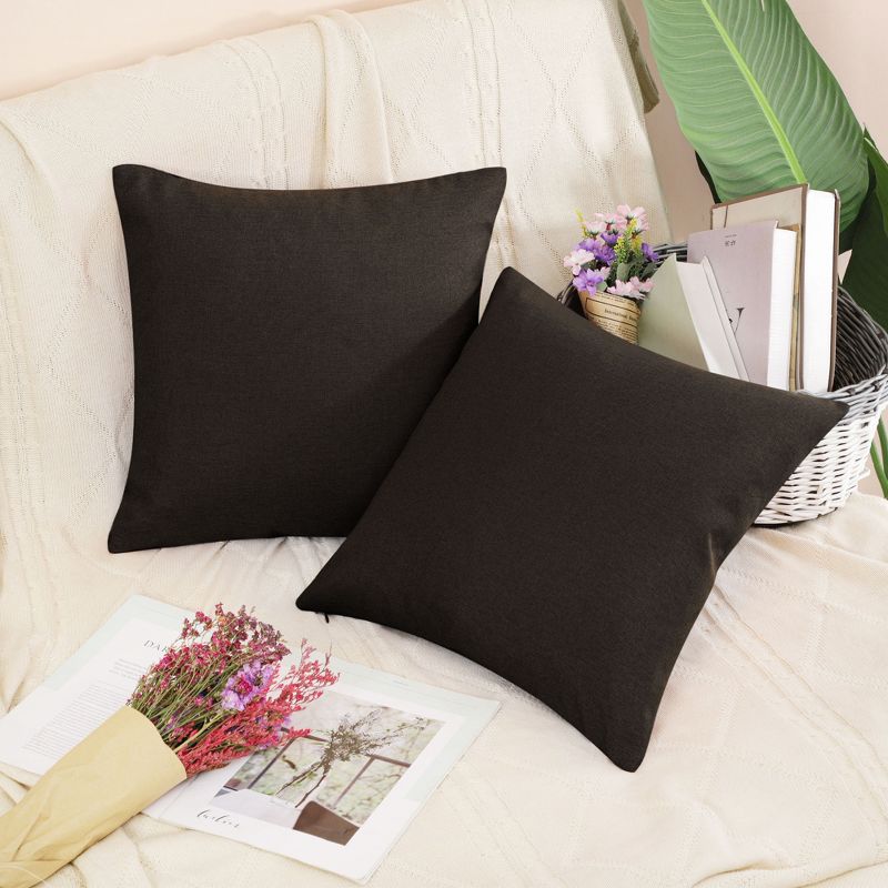 PiccoCasa Waterproof Decors Cushion Sofa Throw Pillow Covers 2 Pcs, 5 of 8