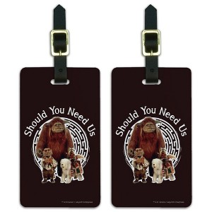 Should You Need Us Labyrinth With Ludo Hoggle And Didymus Luggage ID Tags Set of 2 - 1 of 4