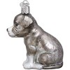 Old World Christmas Blown Glass Ornament for Christmas Tree, Pitbull Pup - 4 of 4