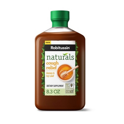 Robitussin Naturals Cough Relief Honey & Ivy Leaf Syrup - 8.3 fl oz