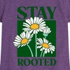 Girls' - Instant Message - Daisies Stay Rooted Fitted Short Sleeve Graphic T-Shirt - 2 of 4