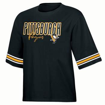 NHL Pittsburgh Penguins Women's Relaxed Fit Fashion T-Shirt