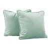 Factory Direct Partners Kids' Novelty Soft Density 15"x15" Microfiber Pillow with Piping Aloe Green - 3 of 4