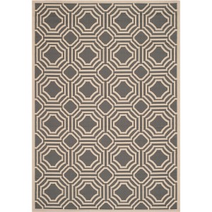 Courtyard CY6112 UV & Stain Resistant Non-Shedding Power Loomed Indoor/Outdoor Rugs - Safavieh - 1 of 3