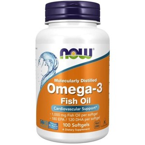 Omega-3 by Now Foods  -  100 Softgel - 1 of 3