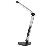 26.5" Rodney Charge Wireless Charging Multi-Function Desk Lamp (Includes LED Light Bulb) Silver - Adesso