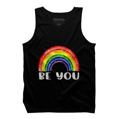 Adult Design By HumansBe You Pride Watercolor Rainbow By Belugastore Tank Top