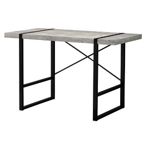 HomeRoots 24" Gray and Black Computer Desk - 1 of 4