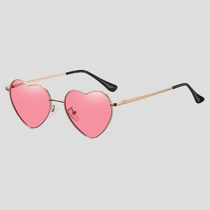 Anna-Kaci Women's Stylish Heart-Shaped Polarized Sunglasses UV400 Protection - 1 of 4