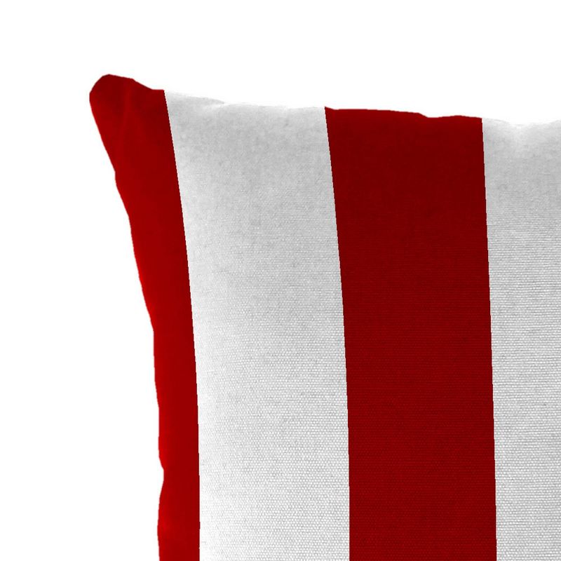 Set of Accessory Toss Pillows - Cabana Stripe Red - Jordan Manufacturing, 4 of 6