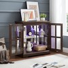 KTMBDW Display Cabinet with LED Lights and Glass, Curio Cabinet, Display Case for Home Decor, Storage Cabinets for Living Room - 3 of 4