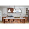 CityFurn 1-Light Industrial Bowl Metal Pendant Light for Kitchen Island - 4 of 4
