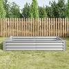 Silver Metal Raised Bed Garden 6×3×1ft for Flower Planters, Vegetables Herb - 3 of 4