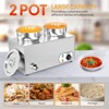 ROVSUN Commercial Soup Warmer, Electric Food Warmer Steam Table Countertop Bain Marie w/ Adjustable Temp, Lid and Tap for Buffet Restaurant - 3 of 4