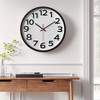 REGALWOVEN Plastic Classic Analog Battery Powered Silent Wall Clock 12 Inches - 2 of 4