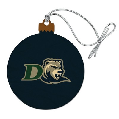 Drew University Primary Logo Wood Christmas Tree Holiday Ornament