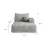 MAYEERTY 3-Seater Left Sofa Gray - 3-Seater Left Layout, Corduroy, No Assembly, for Living - 3 of 4