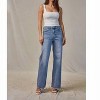 Women's Super High Wide Leg Super Soft Jeans - mica denim - 3 of 4