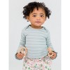 RuffleButts Baby/Toddler Girls Knit Long Sleeve Ruffle Layering Bodysuit - 3 of 4