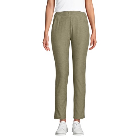 Lands' End Women's Active High Rise Soft Performance Refined Tapered ...