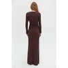 Women's Long Sleeve Ribbed Knit Top - CRESCENT - 4 of 4