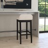 Maydena Barstool Black - Hillsdale Furniture: Non-Swivel, Counter Height, Low Back, Wood Legs - image 2 of 4