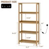 Fredees 65" Open-Style Display Bookshelf with LED Lights, 5-Tier Tall Bookcase with Storage, Suitable for Living Room and Home Office - 2 of 4