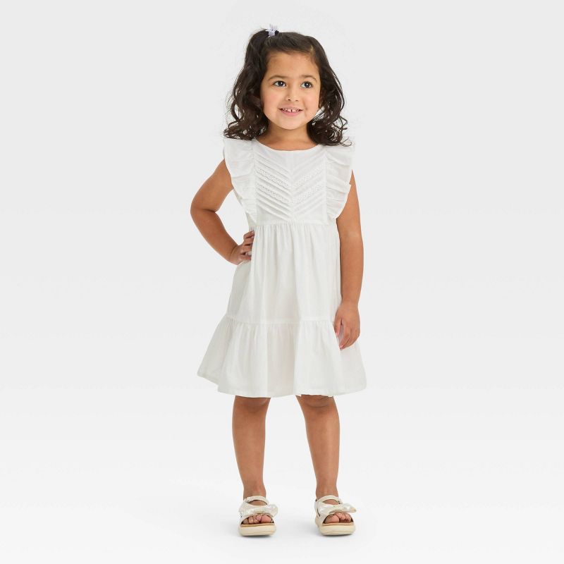 OshKosh B&#39;gosh Toddler Girls&#39; Lace Dress - White, 3 of 4