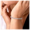 Hollywood Sensation Tennis Bracelet for Women with 1/8 CT Cubic Zirconia 8 Inches Gold - 2 of 4