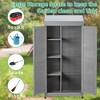 NicBex 68.5 Inch Tall Outdoor Storage Shed with Shelves and Metal Roof for Backyard Garden,Patio,Gray - 4 of 4