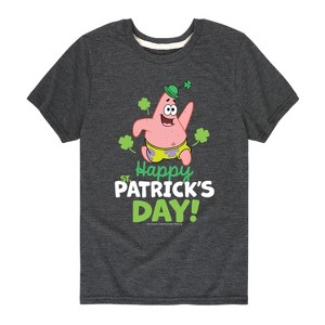 Boys' - SpongeBob Squarepants - Happy St Patricks Day Short Sleeve Graphic T-Shirt - 1 of 4