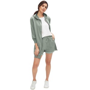 ellos Plus Size French Terry Drawstring Shorts - 1 of 4
