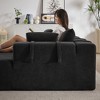 108" Chenille Modular L-Shaped Sectional Sofa with Right Chaise & 6 Pillows - 3 of 4