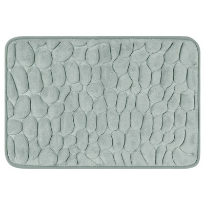 Unique Bargains Memory Foam Ultra Soft Non-slip Water Absorbent Quick Dry Bathroom  Mats Grey 20 X 32 : Target