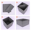 Unique Bargains Shelves Closet Fabric Storage Bin for Organizing Clothes Books 1 Pc - 3 of 4